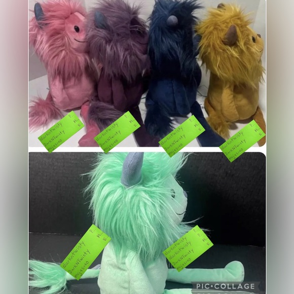 BNWT Jellycat Monster Set of 5 Cosmos, Jinx, Gibbles, Luda, Zeke! GET THEM ALL - Picture 4 of 15